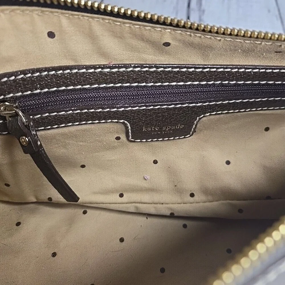 Kate Spade Brown Leather Shoulder Bag Medium - Picture 4 of 10